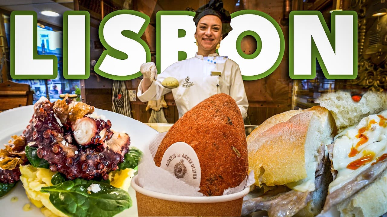 Lisbon STREET FOOD Tour: 8 Snacks You Can't Miss! 🇵🇹