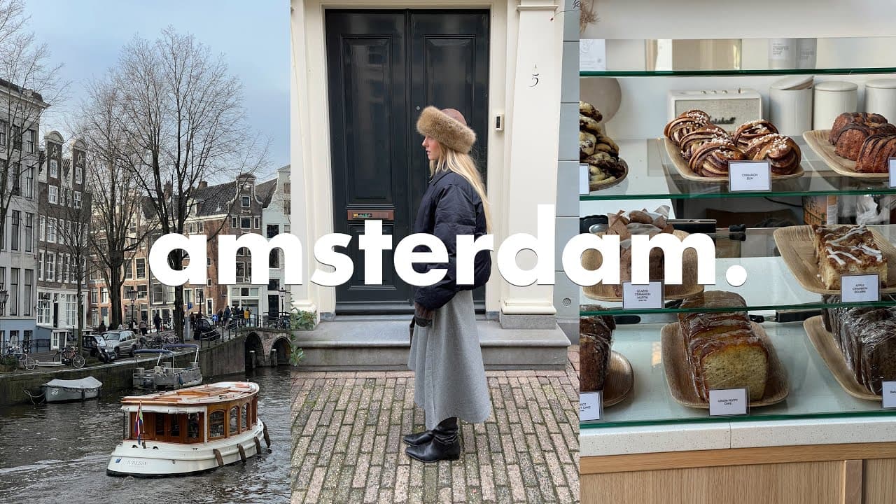 let's go to Amsterdam | exploring the city, thrifting & eating delicious food