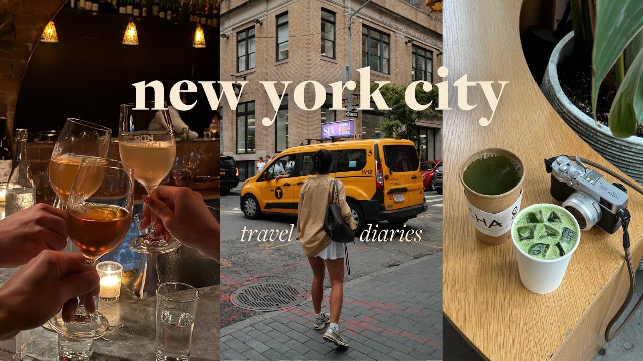 NYC TRAVEL VLOG: the best matcha in the city & the hottest restaurants 🍝🚕🗽