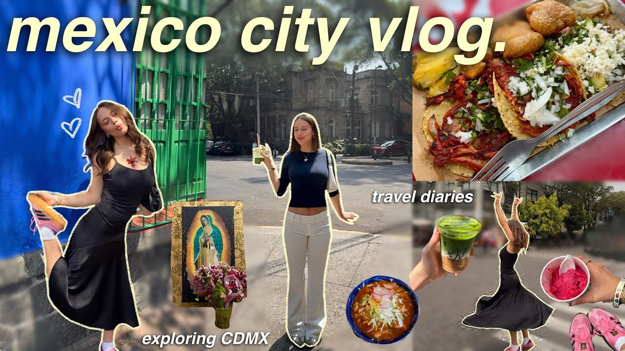 MEXICO CITY VLOG | art museums, food markets, shopping, coffee shops, & the prettiest neighbourhoods