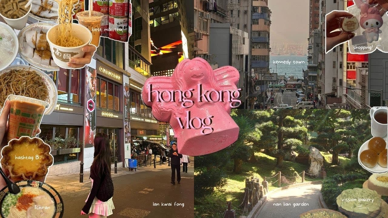 HONG KONG VLOG: what i eat, peak tram, central mid-level escalators, monster building, itinerary