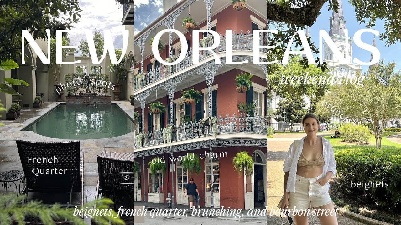 New Orleans Vlog | Weekend in NOLA, beignets, exploring French Quarter, and dancing on Bourbon St