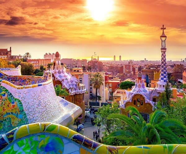 Escalators to Park Güell
